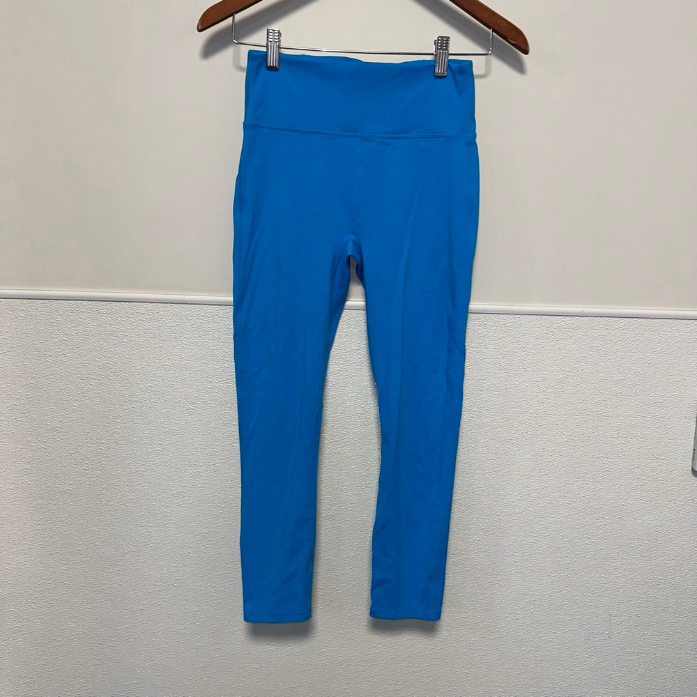 Women's Fabletics Motion365 Blue Yellow Active Leggings S? Measurements in Photo - Picture 10 of 13